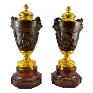 Clodion Bronze Cassolettes